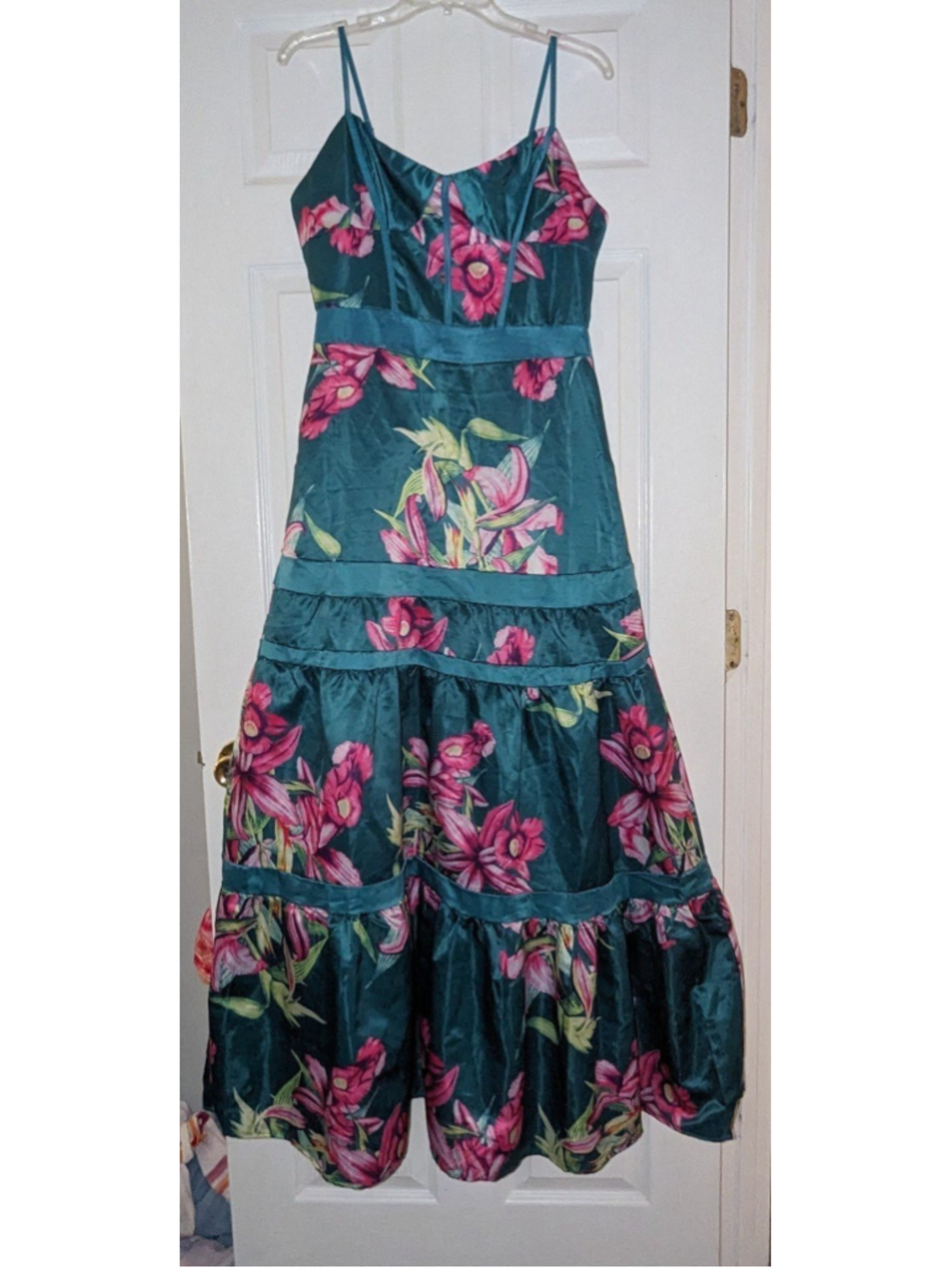 Floral Teal Gown